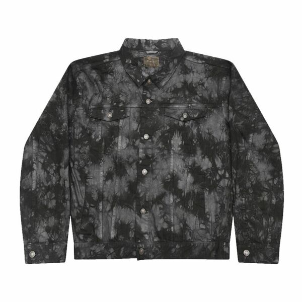 Unisex Tie-Dyed Denim Jacket Thumbnail