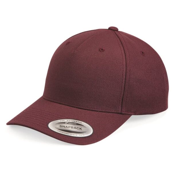 Premium Five-Panel Curved Visor Snapback Cap Thumbnail